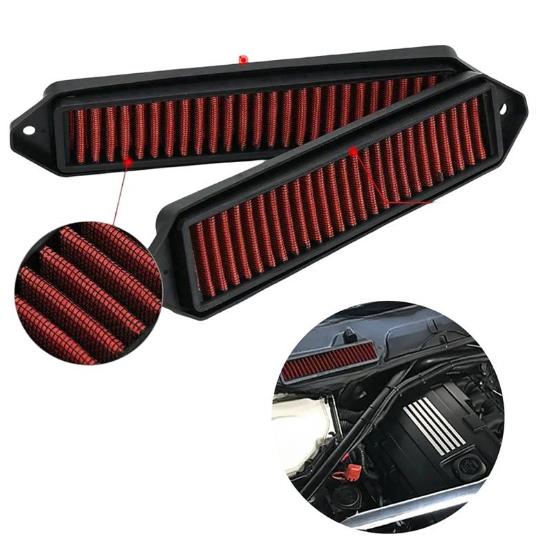 2PCS Is Suitable For BMW  E82 E88 E90 E91 E92 E93 X1335i 135i 328i E-chassis The Cabin Air Hood Filter