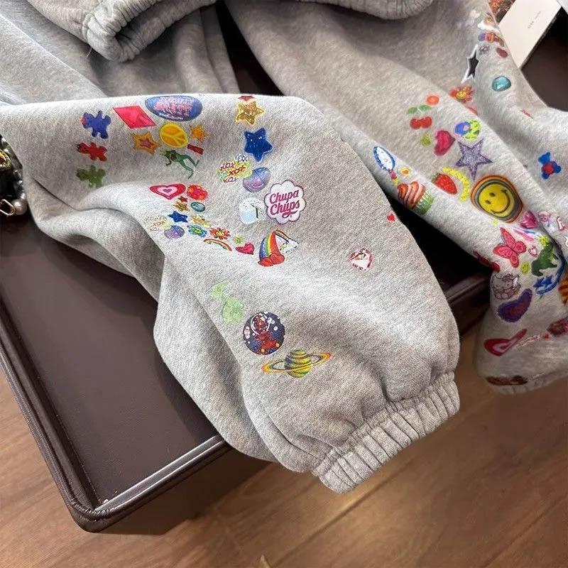 Брюки женские эластичные с высокой талией, длинные, больших размеров, двухслойные, утолщенные, тянущиеся, универсальные, повседневные