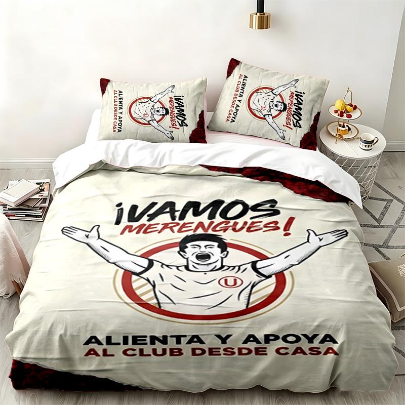 Club Universitario 3pc set Perfect for bedroom use Comfortable bedding set includes a duvet cover and two pillowcases Ideal birthday or Christmas gift