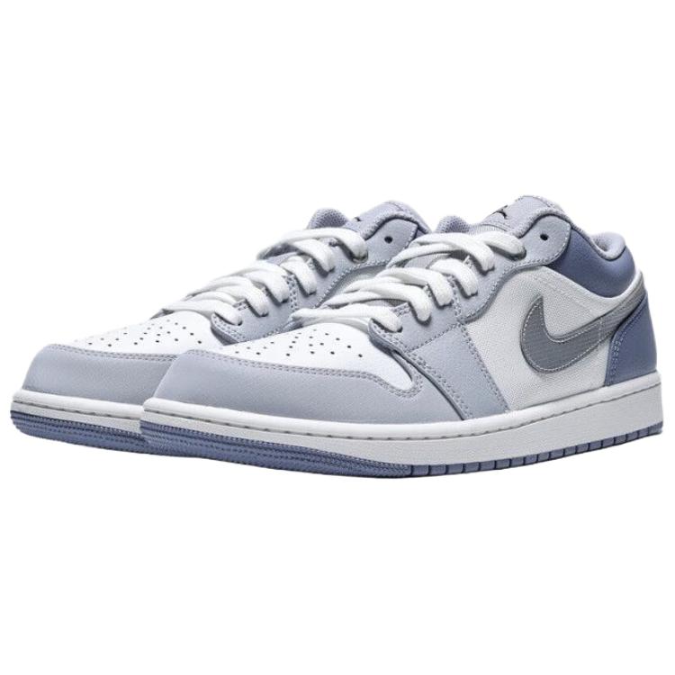 Air Jordan 1 SE Удобные Мягкие Низкие Ретро Баскетбольные Кроссовки Мужские Кроссовки Белый Серебристый IX5003101