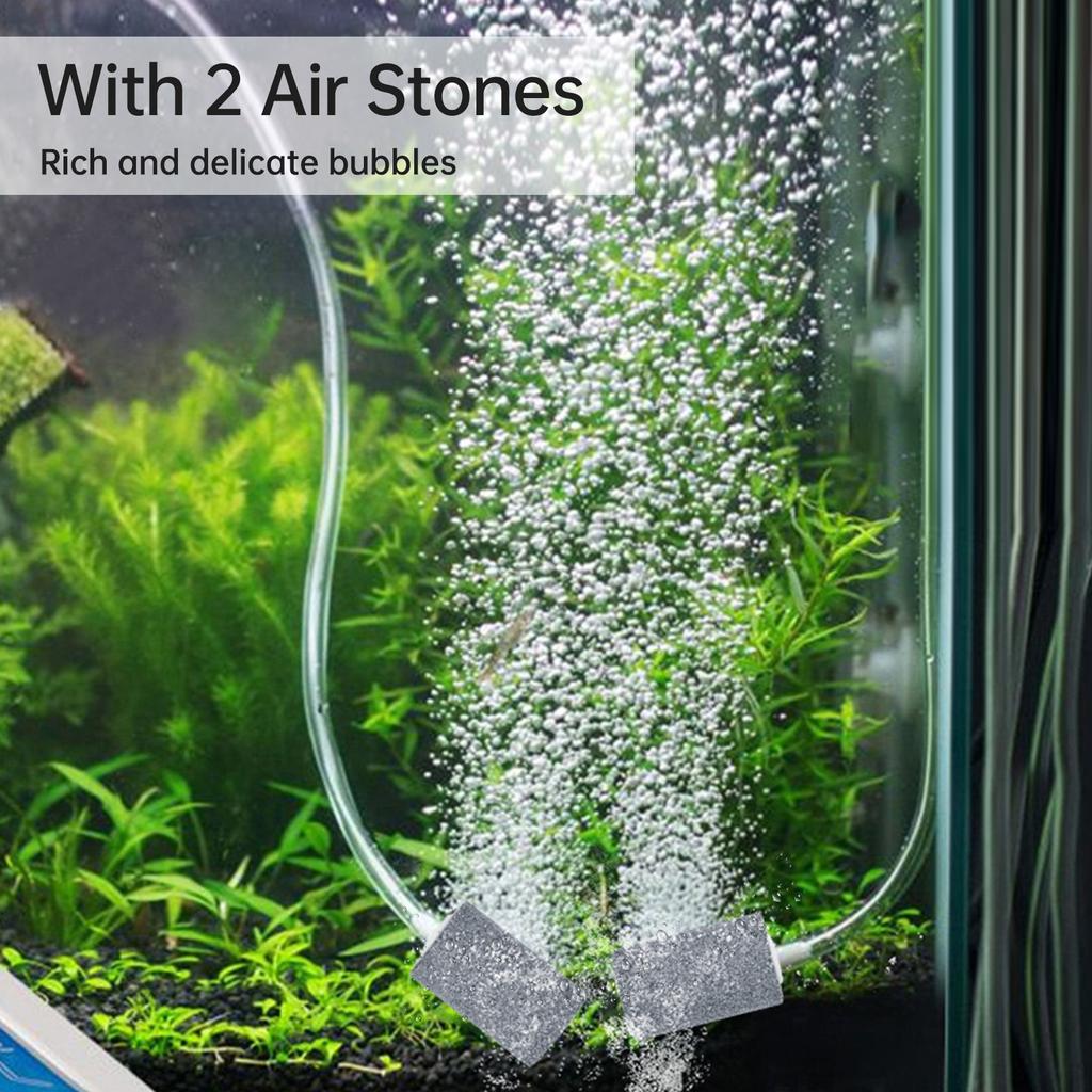 Комплект кислородного воздушного насоса на солнечной энергии для аквариума, аэратор с 3 Вт 5 В солнечной панелью, трубой, 2 камнями с пузырьками воздуха