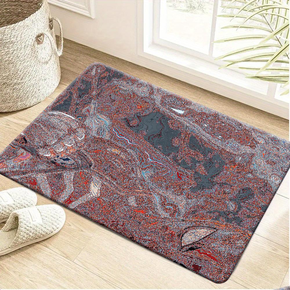 1pc Marvel 2D Flat Printing Groot Polyester Door Mat Suitable for Home Entrances, Bedroom and Bathroom Doors, Easy-to-clean Ba