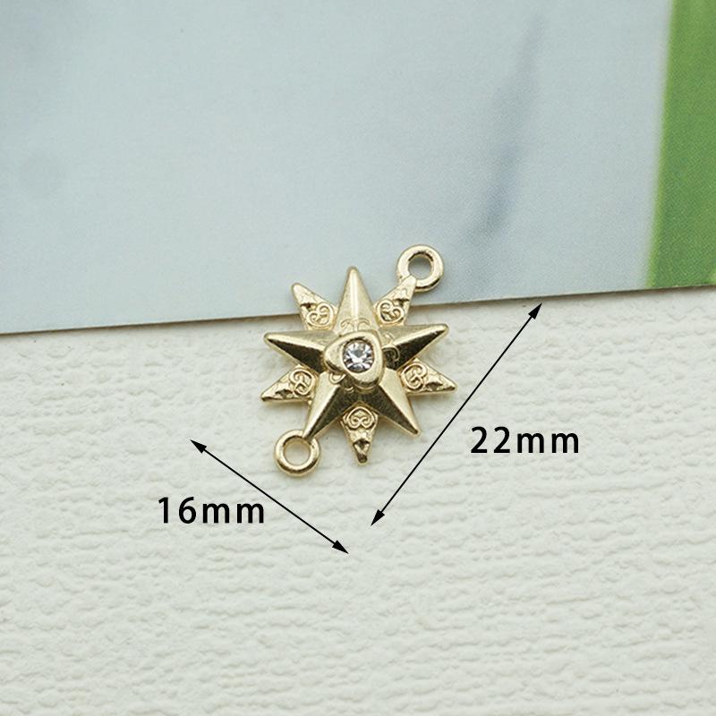 Шестиконечная снежинка звезда соединитель DIY сплав ювелирные аксессуары
