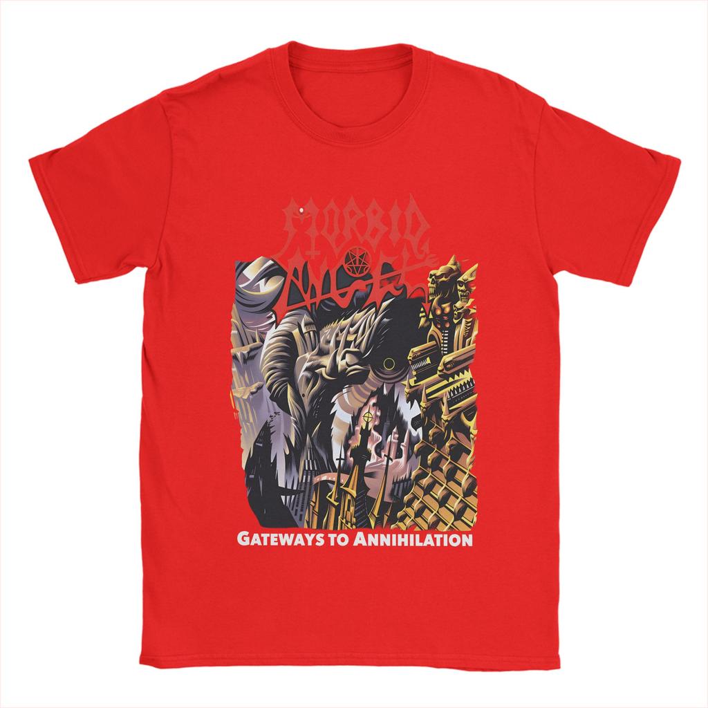 Death Metal Band T Shirts for Men 100 Cotton Funny TShirt Round Collar Tee Shirt Short Sleeve Clothes Gift Idea