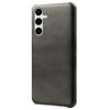 For Samsung Galaxy S25+ Case Calf Texture PU Leather Hard PC Protective Phone Cover