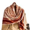 Women's 110cm Large Square Scarf: Versatile Print Shawl & Sunscreen