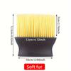 2-in-1 Car Detailing Brush Set, Soft Yellow & Stiff Black Bristles,  for Dashboard, Air Vents, Button Detailing, Auto Interior Cleaning Tools