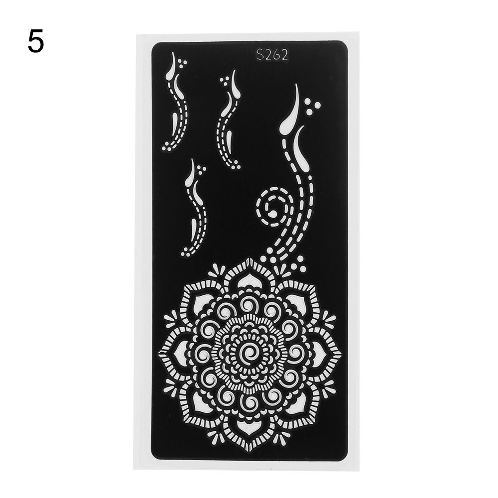 Mehndi Indian Style Beauty Henna Template Sticker Temporary Hand Decal Tattoo Stencils DIY Body Art