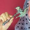 7-дюймовый Металлический Топор-Меч Тень Убийцы Katana Anime Мир Warcraft Ниндзя Нож Лезвие Реальный Размер Японская Катана Самурайский Сабля Игрушка