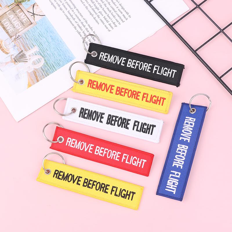 Remove Before Flight Car Key Chain Aviation Gifts Keyring Key Tag Holder