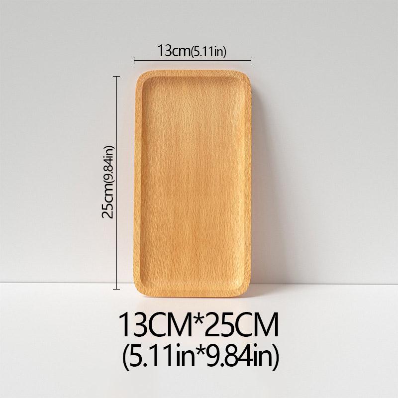 Деревянная тарелка из бука Фруктовая тарелка Овальная поддонная тарелка декоративные конфеты прямоугольный десерт обеденный столовый поднос, кухонные принадлежности