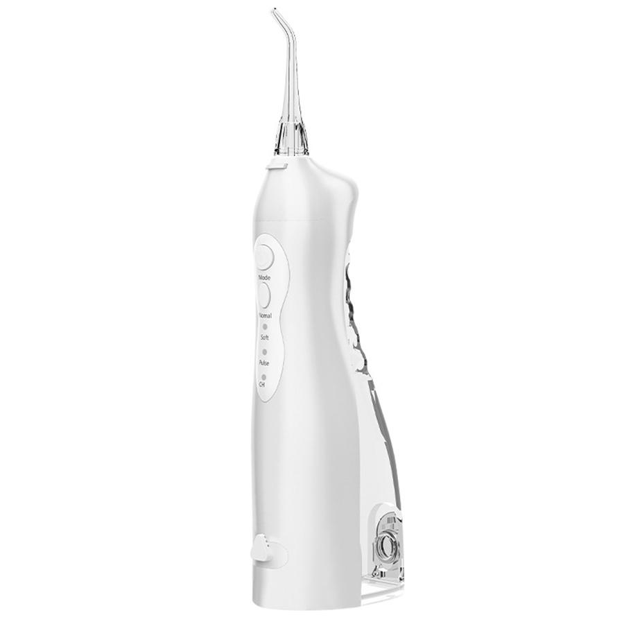 Ирригатор для полости рта, ирригатор, портативная стоматологическая струя воды, 300 мл, резервуар для воды, очиститель зубов, USB перезаряжаемый, водонепроницаемый, белый