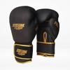 StormCloud Boxing Pro Genuine Leather Boxing Gloves Black/Gold 12oz