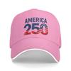 America 250th Anniversary USA Proud Americans Casual Baseball Cap Summer Trucker Hat Hunting Snapback Cap Men Baseball Caps