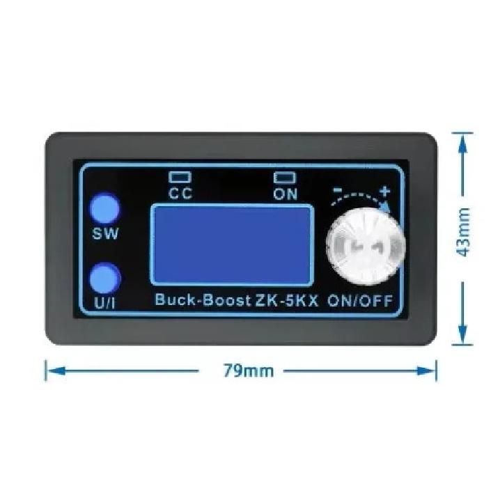 ZK-5KX DC-DC Понижающе-повышающий преобразователь CC CV 0.6-36V 5A 5V 6V 12V 24V 80W Модуль питания Регулируемый Стабилизированный лабораторный блок питания