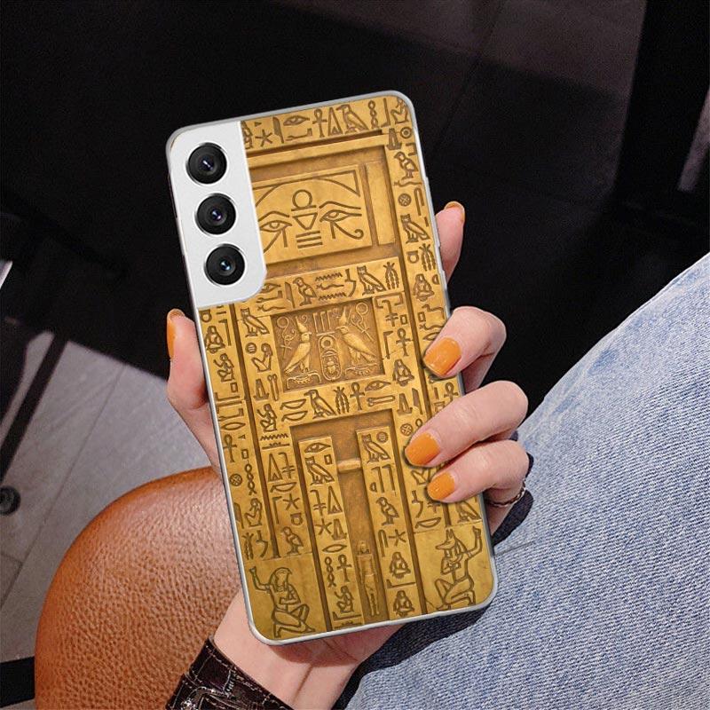Египет Нефертити Анубис Анх Фараон Чехол Phnoe для Samsung Galaxy S26 S25 Edge S23 S24 Ultra S22 Plus S21 S20 FE Уникальный Чехол So