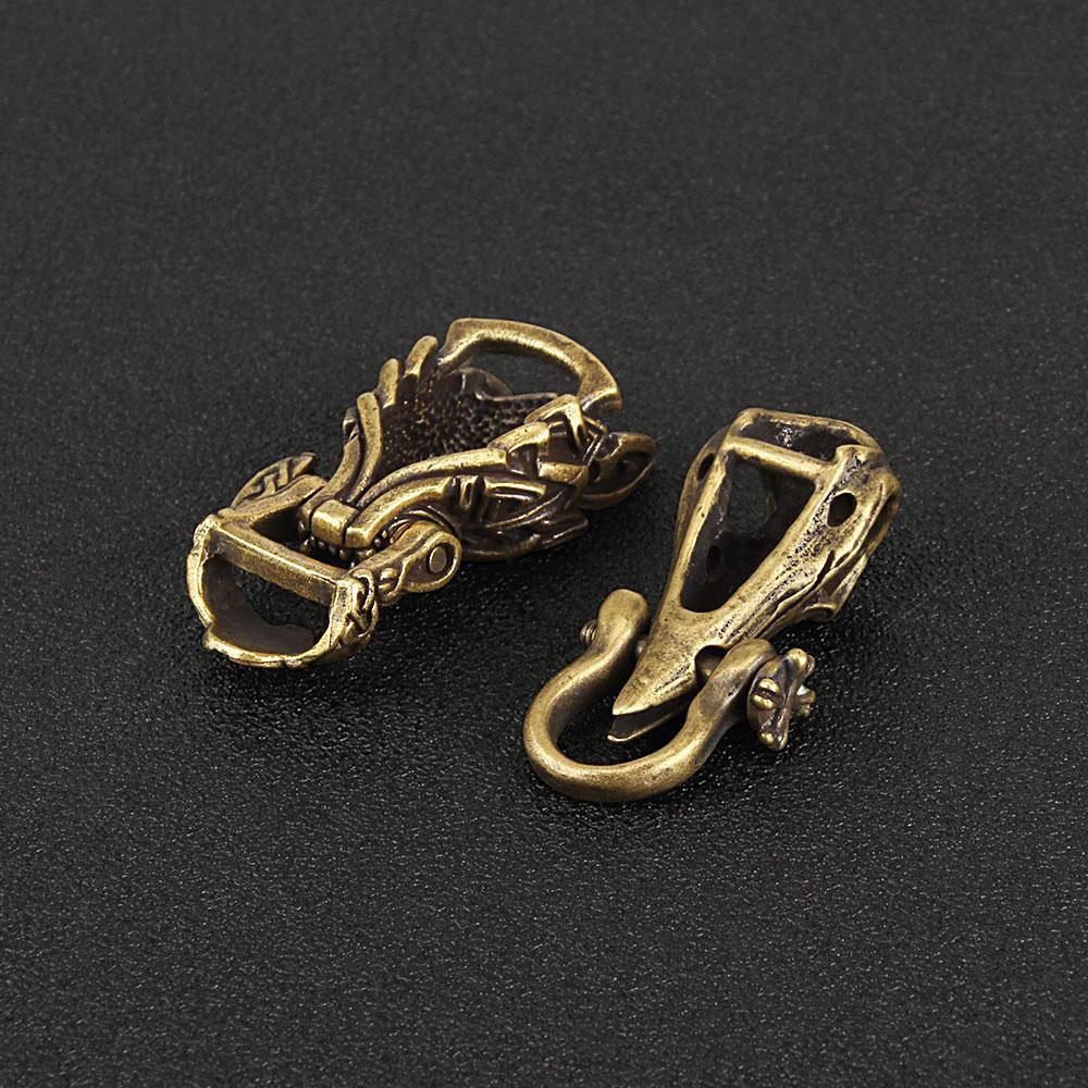 Браслет «сделай сам», аксессуары из паракорда, пряжка, веревка, ремешки из бисера, латунь, ворона, череп, волк для плетения, аксессуары