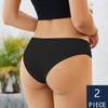 2Pcs/Lot Sexy Women Briefs No Trace Ice Silk Underwear Low Waist Sports Lingerie Female Intimates Underpants