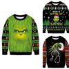 Women's Casual Fashion Christmas Print Long Sleeve Pullover Santa Claus Casual Sweatshirt