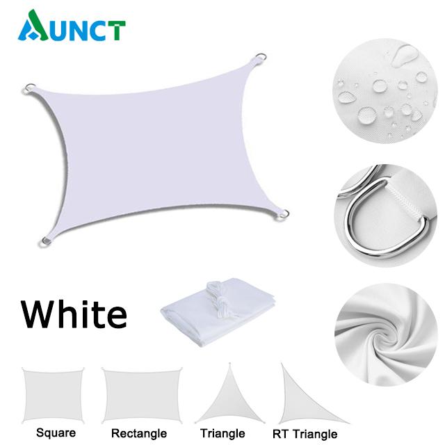Водонепроницаемый тент, парус, садовый навес, бассейн, козырек от солнца, кемпинговая беседка для наружных тентов, навес для автомобиля, 95% УФ, квадрат, прямоугольник, треугольник