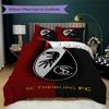 SC Freiburg Pattern Bedding uilt Set uilt Cover Pillowcase Home Decoration Birthday Gift (1 * duvet cover + 2 * pillowcase  without core)80
