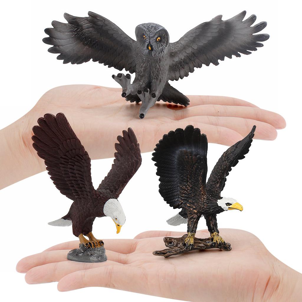 Simulation Of Forest Animals, Birds, Bird Models, Toys, Owls, Bald Eagles, Budgerigars, Desktop Static Ornaments