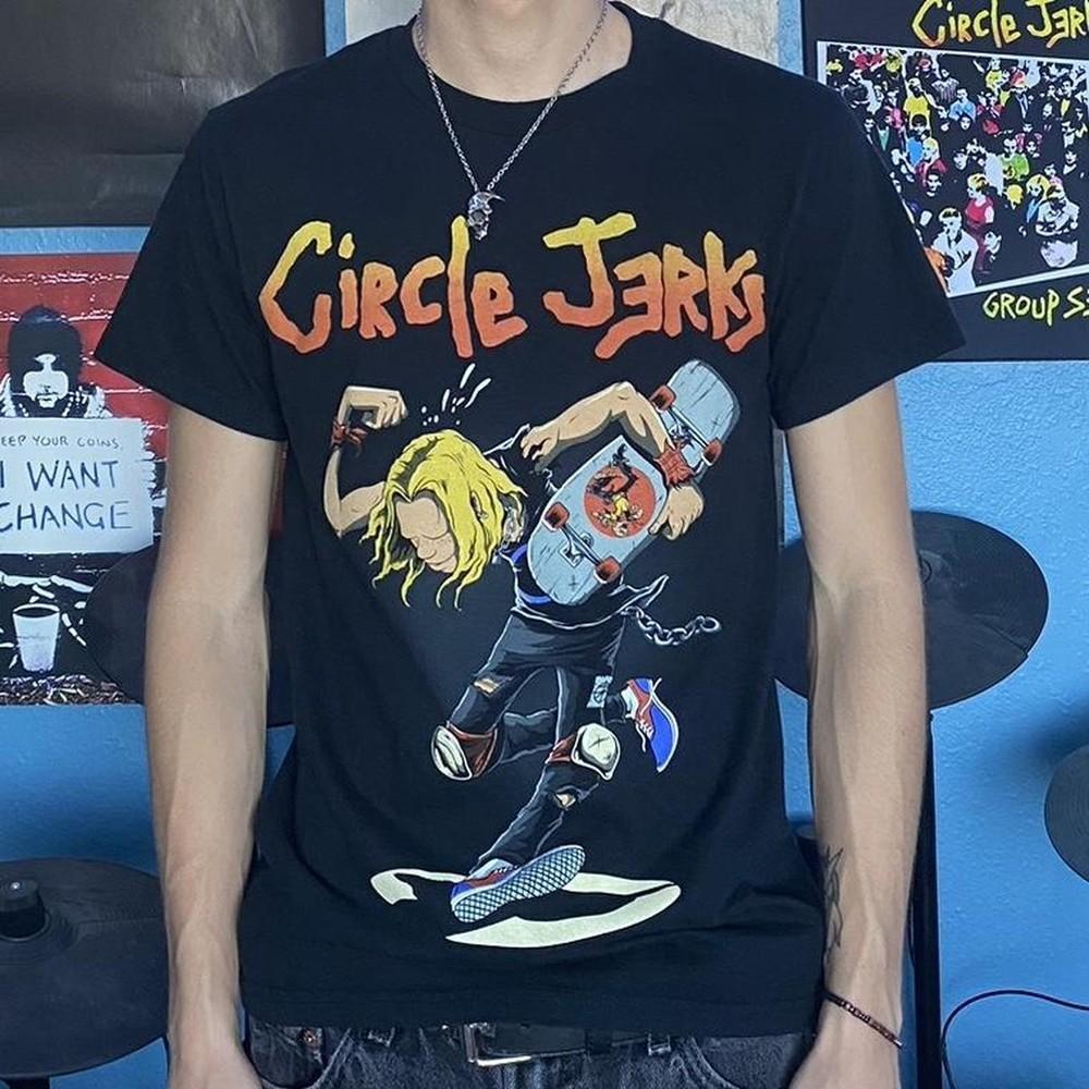 90s Vtg Circle Jerks band black Short sleeve Unisex T shirt vtg NH18157 Unisex T-Shirt