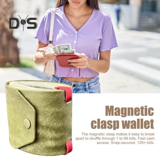 Кошелек Cash Wrap с быстрым доступом к наличным деньгам, органайзер для денег из искусственной кожи с магнитной застежкой, удобный кошелек для бармена, парикмахера