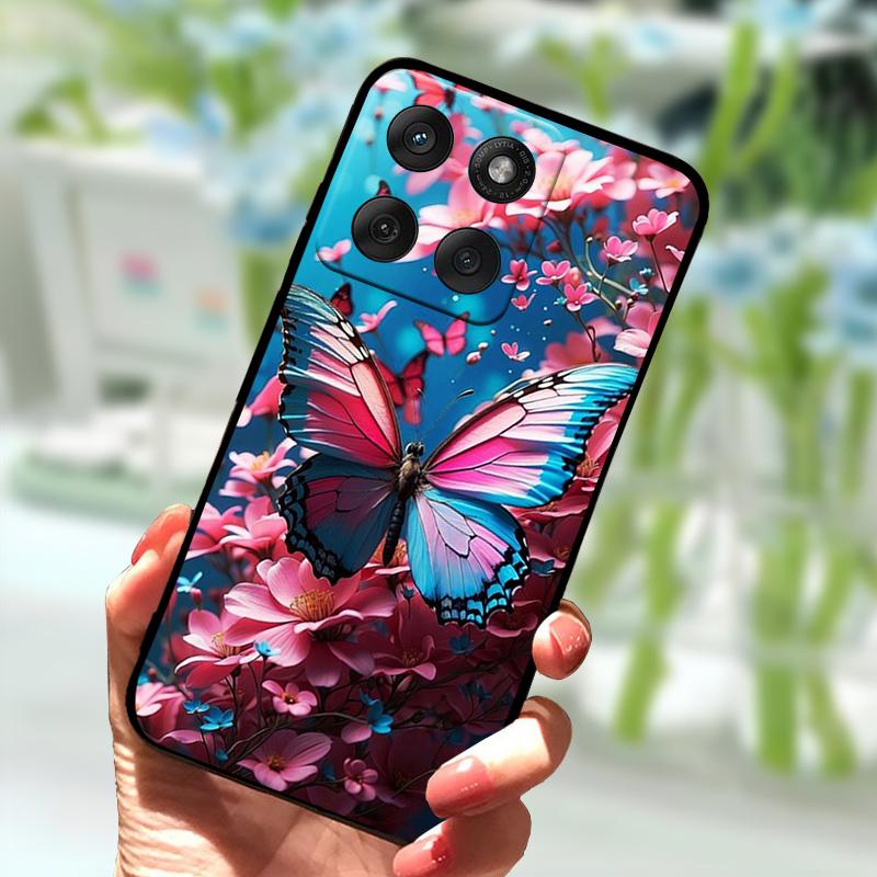 Мягкий чехол для Motorola Edge 60 Fusion Силиконовый ТПУ Черный чехол для телефона для Moto Edge60 Fusion 5G Модный Роскошный Ударопрочный Бампер