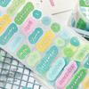 300cm/Roll Cute Cartoon English tags Making Tape Diary Stickers DIY Scrapbook Sticker Decor Mobile Planner Korean Stationery