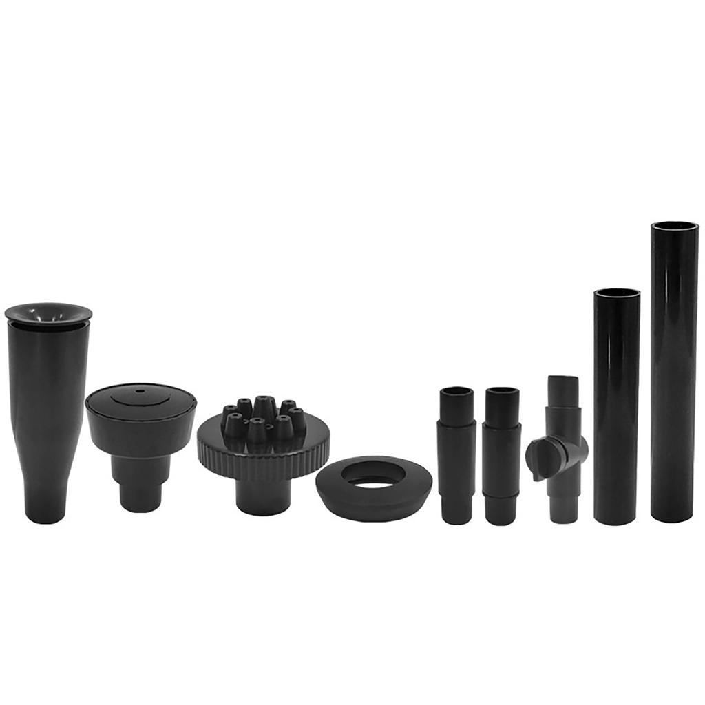 9pcs Fountain Pump Nozzle Set Adjustable Height Waterfall Sprinkler Spray Heads For Submersible Pump