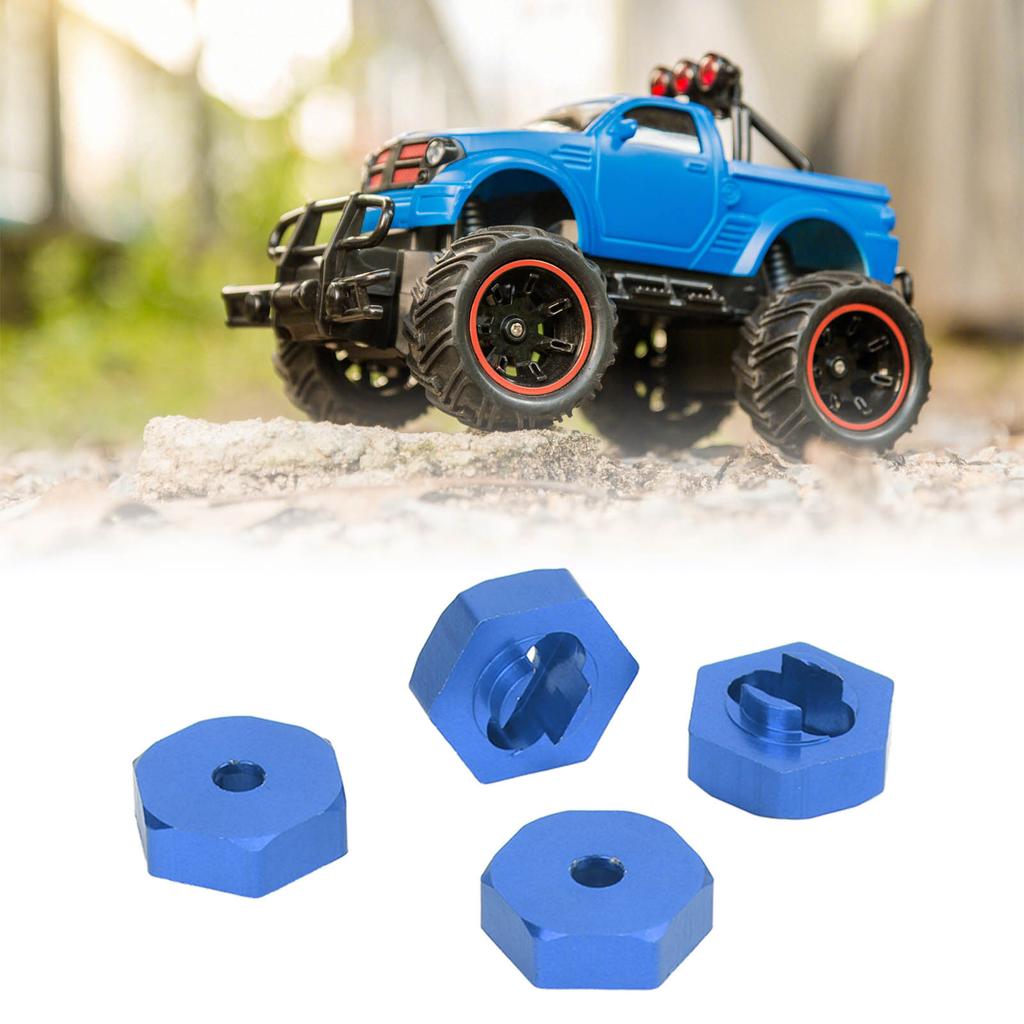 4PCS Wheel Hex Hub Adapter Aluminum Alloy Wheel Hex Coupler for LaTrax Teton 1Celsius18 RC Truck