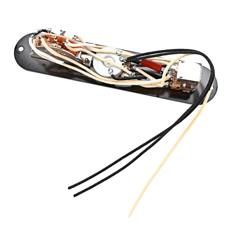 3-ходовая монтажная пластина для гитарной панели управления с винтами, совместимая со стандартными запчастями для электрогитары, замена