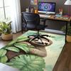 Custom Name Sloth Printed Carpet,Rug for Office Chair Living Room Bedroom Kitchen Room Decor Gifts.