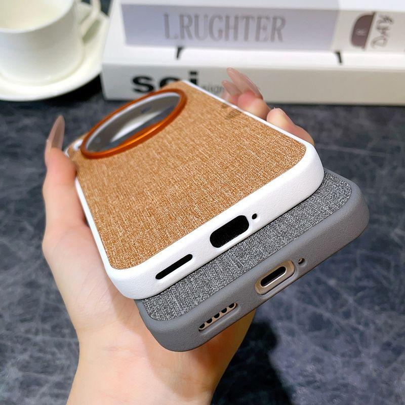 Чехол для VIVO X300 Pro Роскошная PU Ткань Магнитный Magsafe Защитная Задняя Крышка Чехол Для VIVO X300 X200 Pro Mini X200 Ultra Чехол