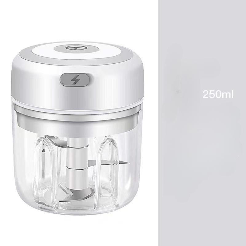 Беспроводная электрическая давилка для чеснока Mini USB, пресс-мясорубка, мясорубка для овощей и перца чили, кухонные принадлежности для измельчения продуктов — 100/250 мл