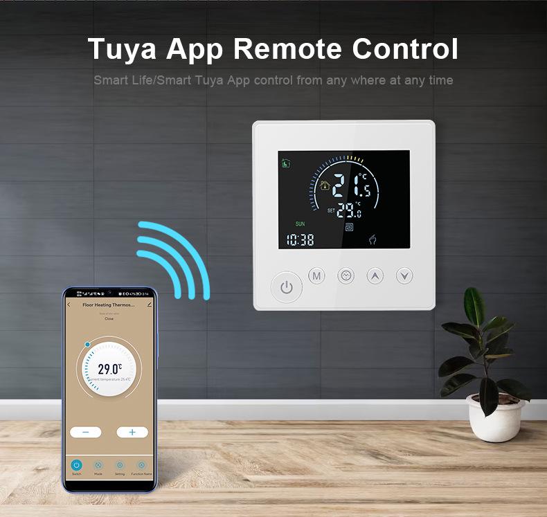 Умный WiFi ЖК-термостат для подогрева пола для электрических и водяных систем