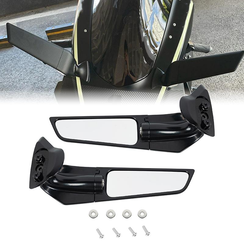 Motorcycle Rearview Mirrors Wind Swivel Wing Multi-angle Adjustable Rotating Mirror Accessories For Yamaha YZF R1 2020 2021 2022
