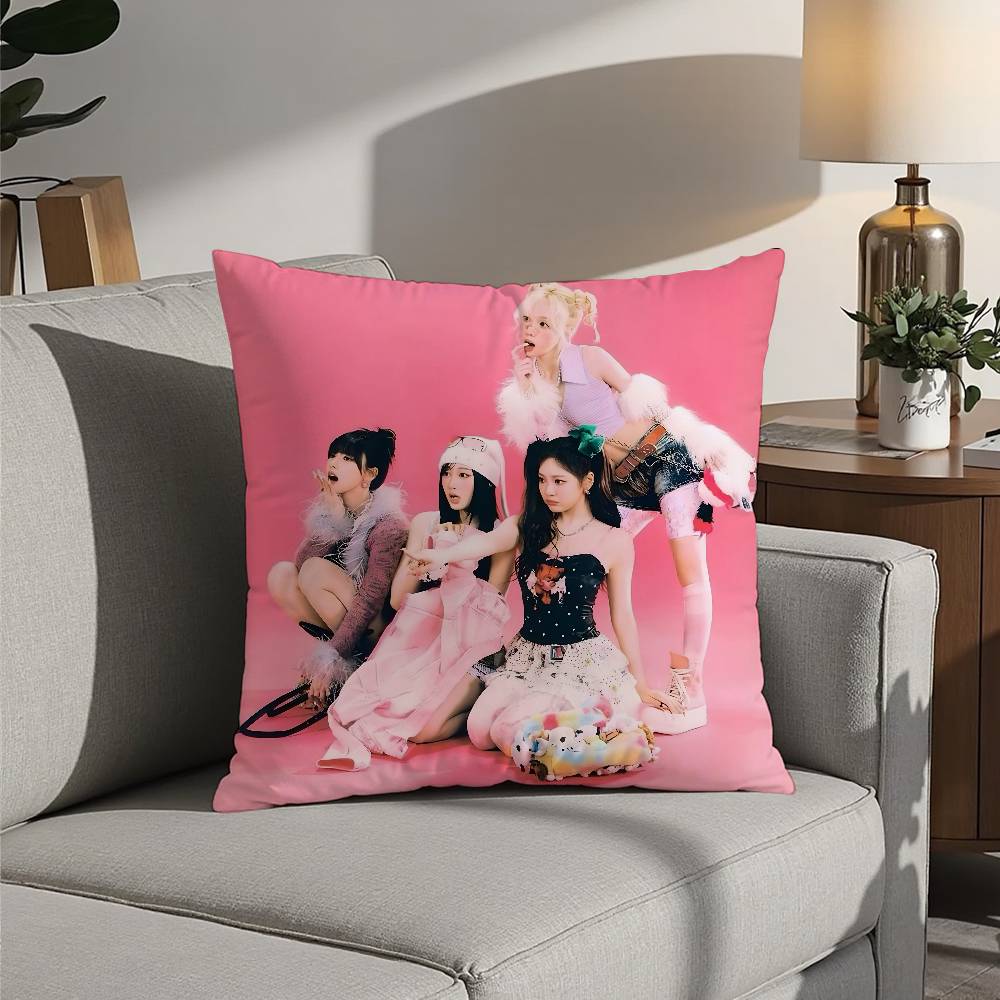 Kpop A-AespaS-K-Карина Наволочка Квадратная Двусторонняя Печать Чехол для Подушки Для Дивана Домашний Декор Спальни Подарок