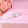 Vintage 925 Sterling Silver Cat Necklaces For Women Luxury Elegant Jewelry Choker Jewellery Money 925