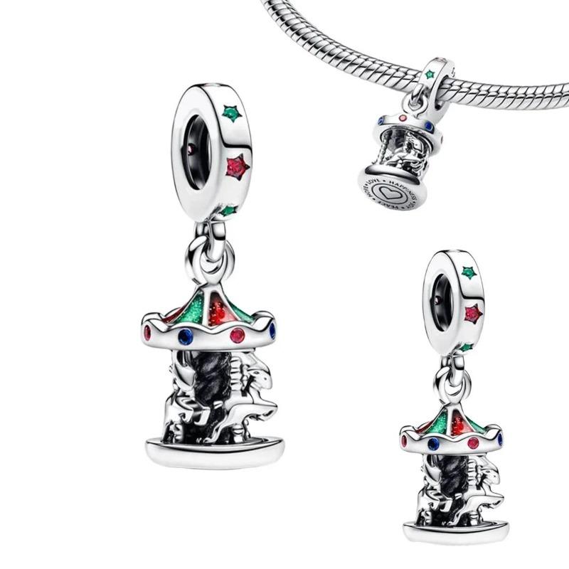 Мода Самолет Путешествия Земля Шармы Медь Планета Астронавт Серьги Бусины Подходят Оригинальным Браслетам Изысканные DIY Ювелирные Изделия