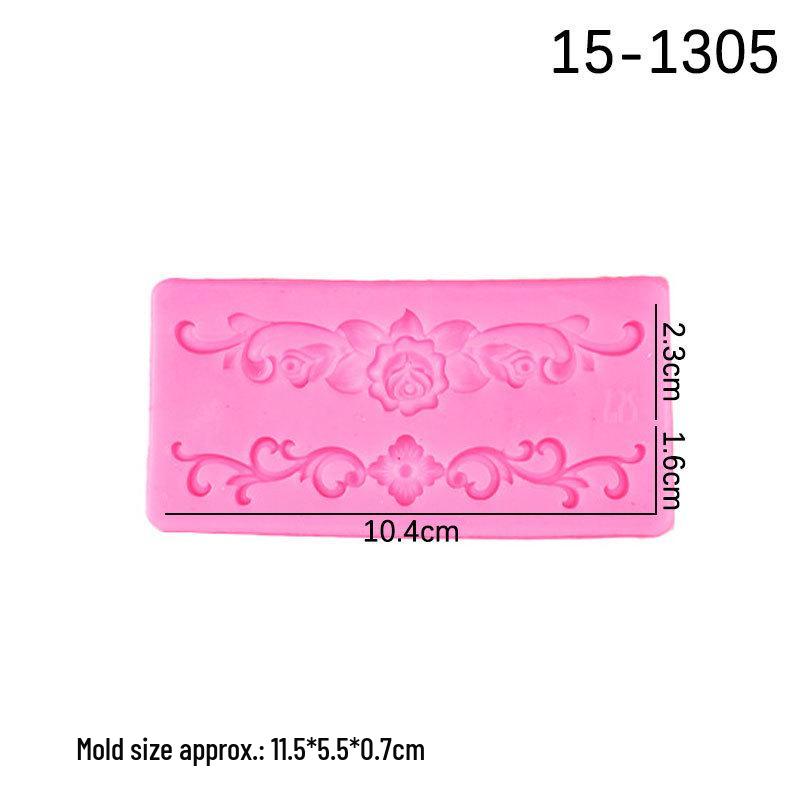 Набор рельефных силиконовых форм для эпоксидной смолы, глины, украшений для торта и шоколадной мастики