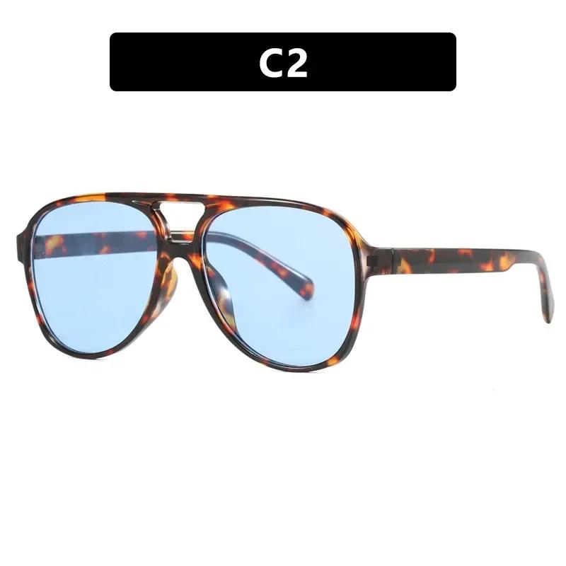 Винтажные солнцезащитные очки оверсайз женские ретро большая оправа солнцезащитные очки женские черные желтые в стиле инс квадратные очки oculos de sol