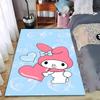 Cute Cartoon Rabbit with Heart Design Carpet, Pink and Blue Style Suitable for use as an anti-slip for living room bedroom sofas