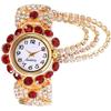 Women Shine Bracelet Watch Luxury Elegant Rose Gold Stainless Steel Wristwatch Girl Lady Rhinestone Clock Montre Female