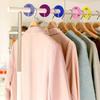 10Pcs Plastic Clothing Rack Size Dividers Round Hangers Closet Dividers Garment Tags Size Marking Ring