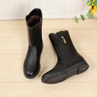 Модные новые металлические украшения 2024 года, горячая распродажа, женская обувь для отдыха на открытом воздухе, модные туфли с круглым носком и боковой молнией для женщин Botines De Mujer