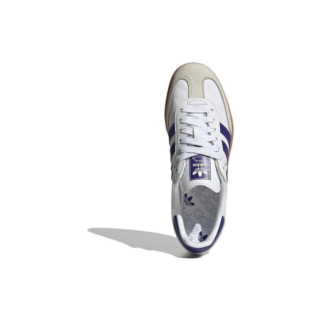adidas Кроссовки Samba OG Кожаные Низкие Для Скейтбординга Женские Бело-Синие IF6514