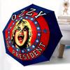Автоматический зонт-трость Ozzy Osbourne Компактный дорожный зонт, 8 ребер, прочная конструкция, идеальный подарок, 155