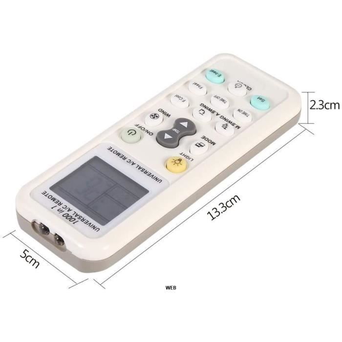 Télécommande de climatisation universelle K-1028E